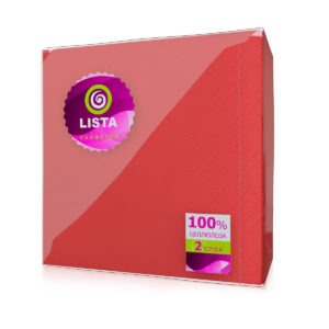 Саратов — Салфетки «Lista DELUXE» интенсив красные оптом.