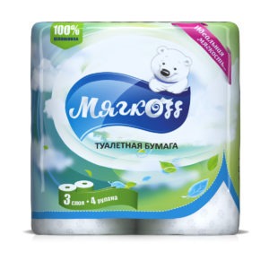 Саратов — Туалетная бумага  «Мягкоff» белая оптом.