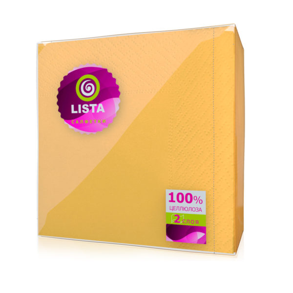 Саратов — Салфетки «Lista DELUXE» интенсив желтые оптом.