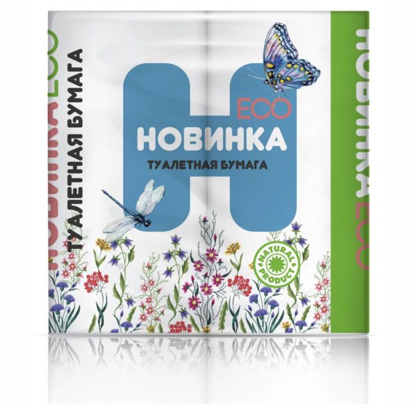 Саратов — Туалетная бумага  «Новинка ЭКО» 4Р 2 слоя белая оптом.